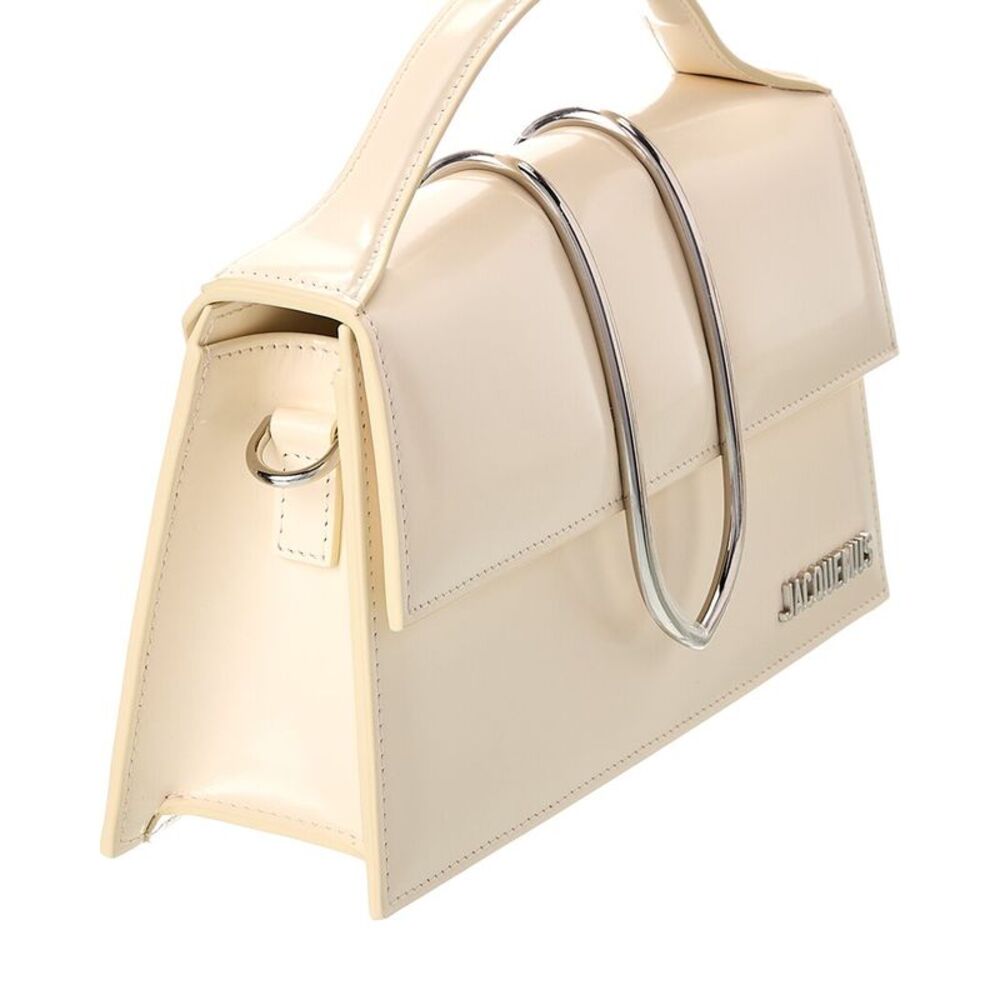 Jacquemus Bambino Large Leather Shoulder Bag, White - Picture 3 of 5